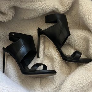 Wittner Black Strappy Heels size 9.5